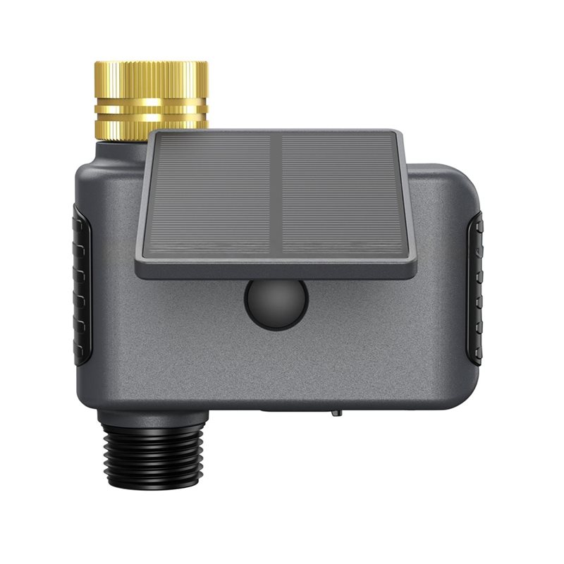 Outdoor Power With Timer - ตัวควบคุมระบบรดน้ำอัจฉริยะ ABKP-Tuya Wifi พลังงานแสงอาทิตย์ พร้อมระบบควบคุมผ่านแอปและเสียง สำหรับระบบสปริงเกลอร์กลางแจ้ง