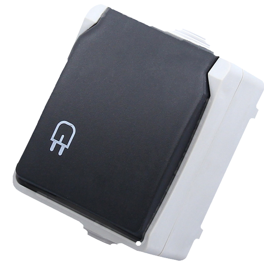 Outdoor Kitchen Power Outlet - 1 ชิ้น 16A ปลั๊กไฟติดผนังแบบกันน้ำสำหรับภายนอกอาคาร ฝรั่งเศส เยอรมัน