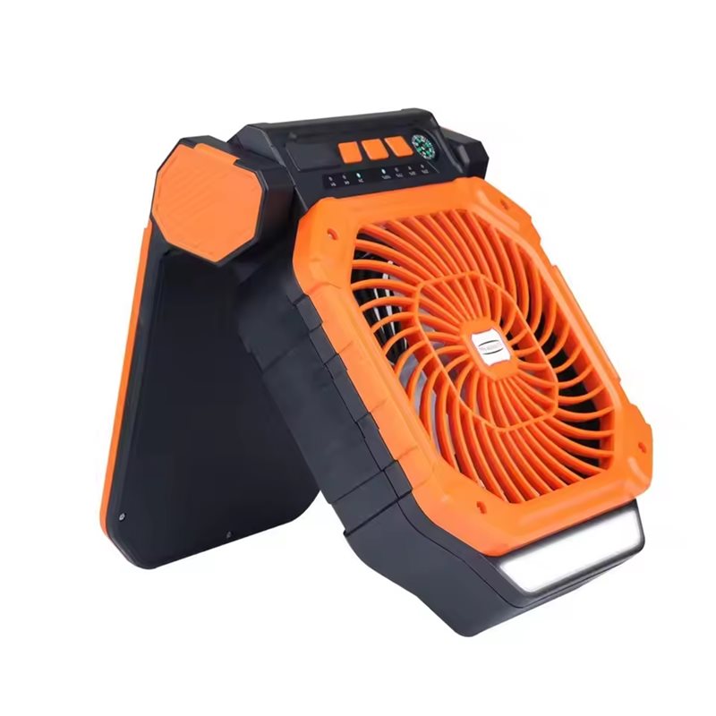 Outdoor Power With Timer - 【อุปกรณ์ครัว】พัดลมพกพาพลังงานแสงอาทิตย์แบบ USB พร้อมไฟ LED ตัวจับเวลา และเข็มทิศ