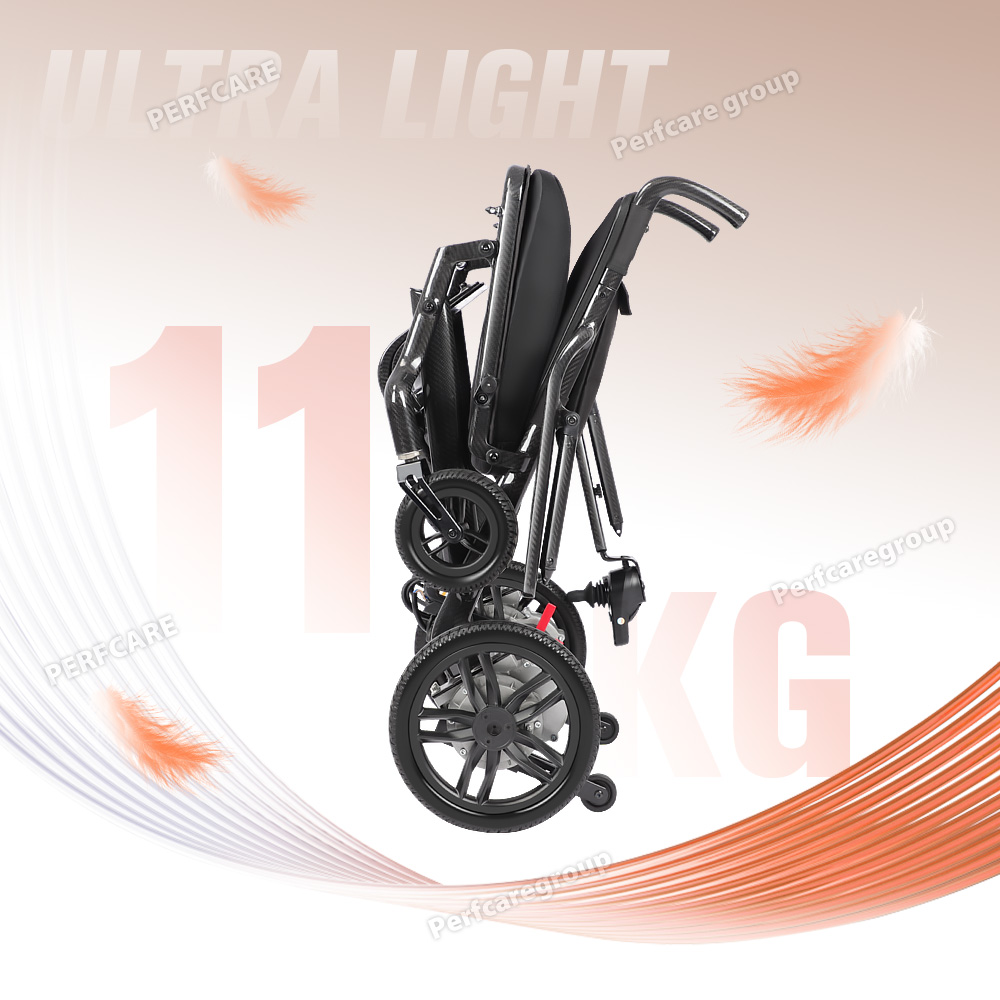 Outdoor Power Wheelchair - รถเข็นไฟฟ้าพับได้ น้ำหนักเบา 11 กก. ทำจากคาร์บอนไฟเบอร์ รุ่นยอดนิยมปี