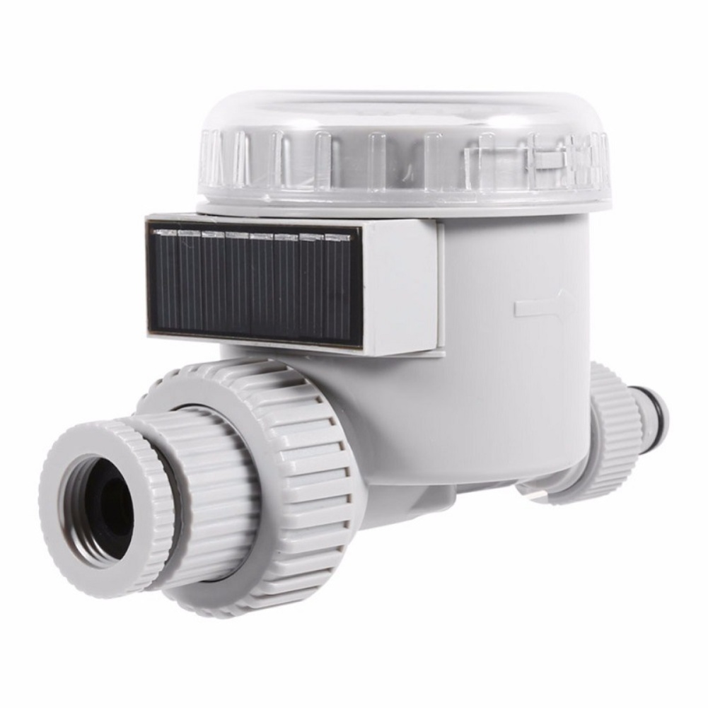 Outdoor Power With Timer - ตัวควบคุมการรดน้ำสวนพลังงานแสงอาทิตย์ ตั้งเวลาให้น้ำอัตโนมัติ พร้อมหน้าจอ LCD เพื่อการดูแลต้นไม้นอกบ้านอย่างมีประสิทธิภาพ