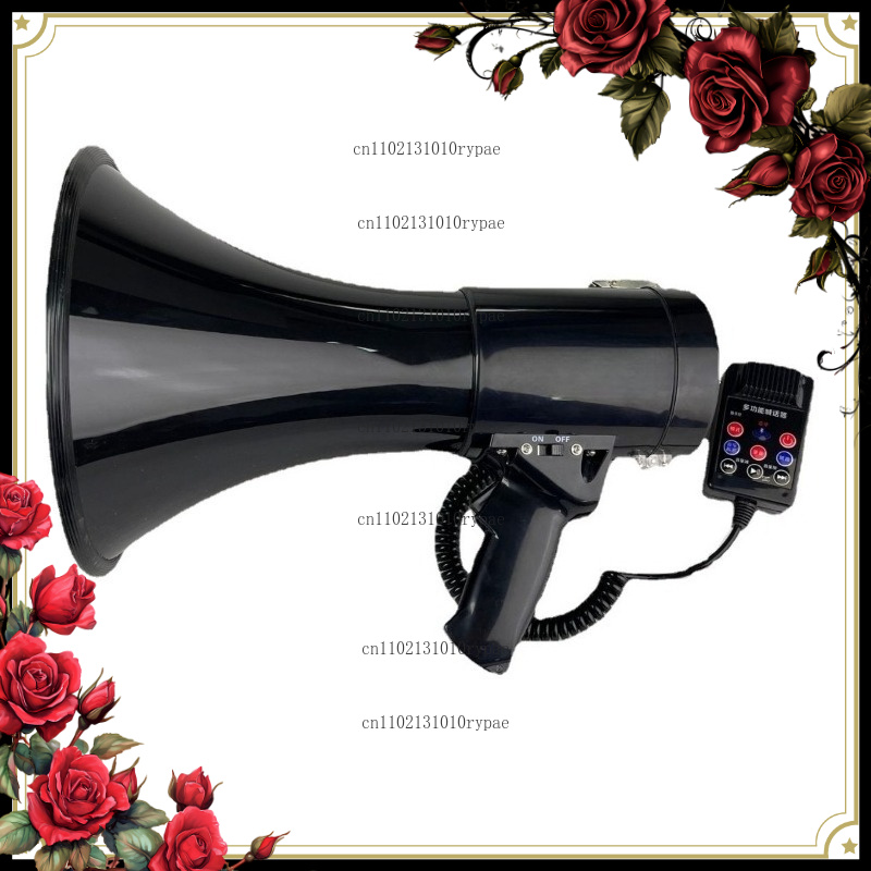 Outdoor Power For Wedding - โทรโข่งพกพาพลังเสียงสูงสำหรับใช้งานกลางแจ้ง พร้อมบลูทูธ บันทึกเสียง แฟลชไดรฟ์ USB และลำโพงแบบชาร์จไฟได้