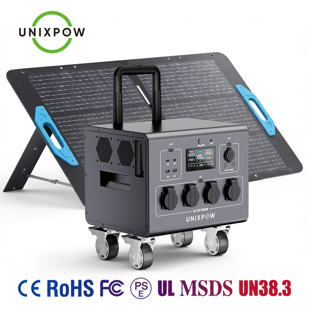 Outdoor Uninterruptible Power Supply - เครื่องกำเนิดไฟฟ้าแบบพกพา 3000 วัตต์ สถานีพลังงานฉุกเฉิน เครื่องกำเนิดพลังงานแสงอาทิตย์ ระบบกักเก็บพลังงาน