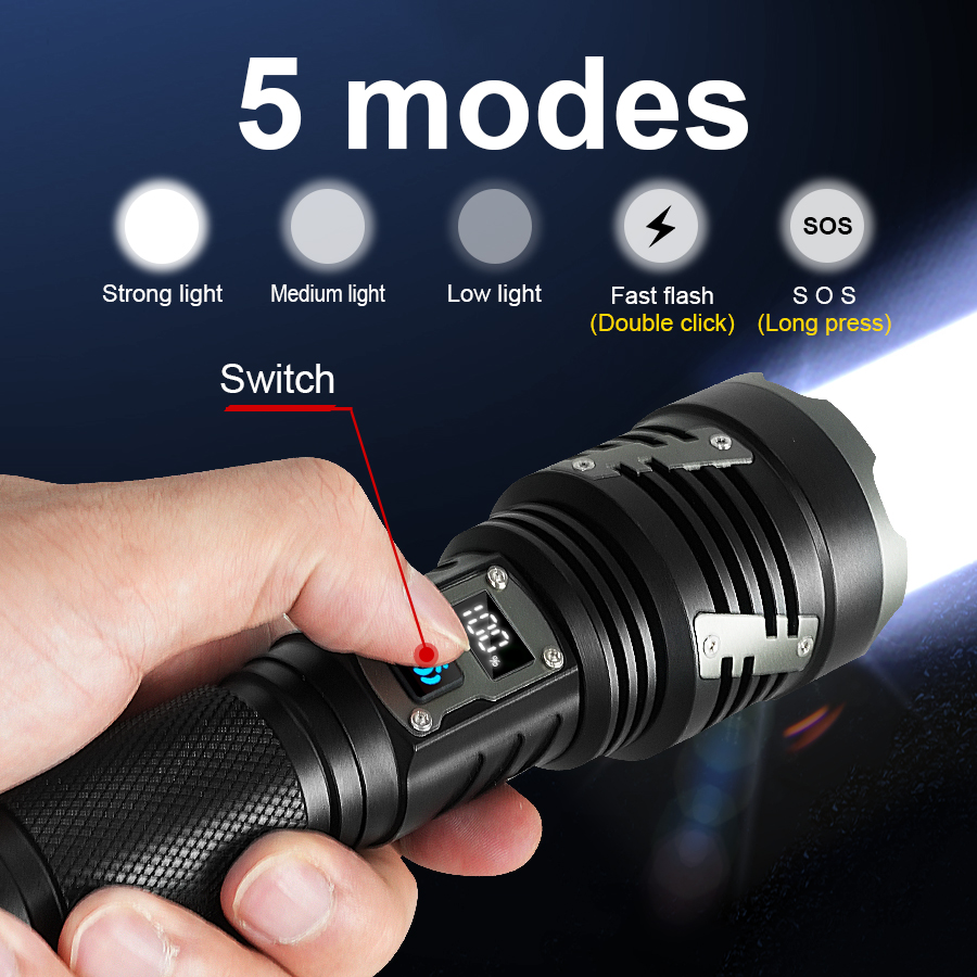 ไฟฉาย LED พลังงานสูง XHP360 Wi - Quality Outdoor Power บทวิจารณ์และราคา