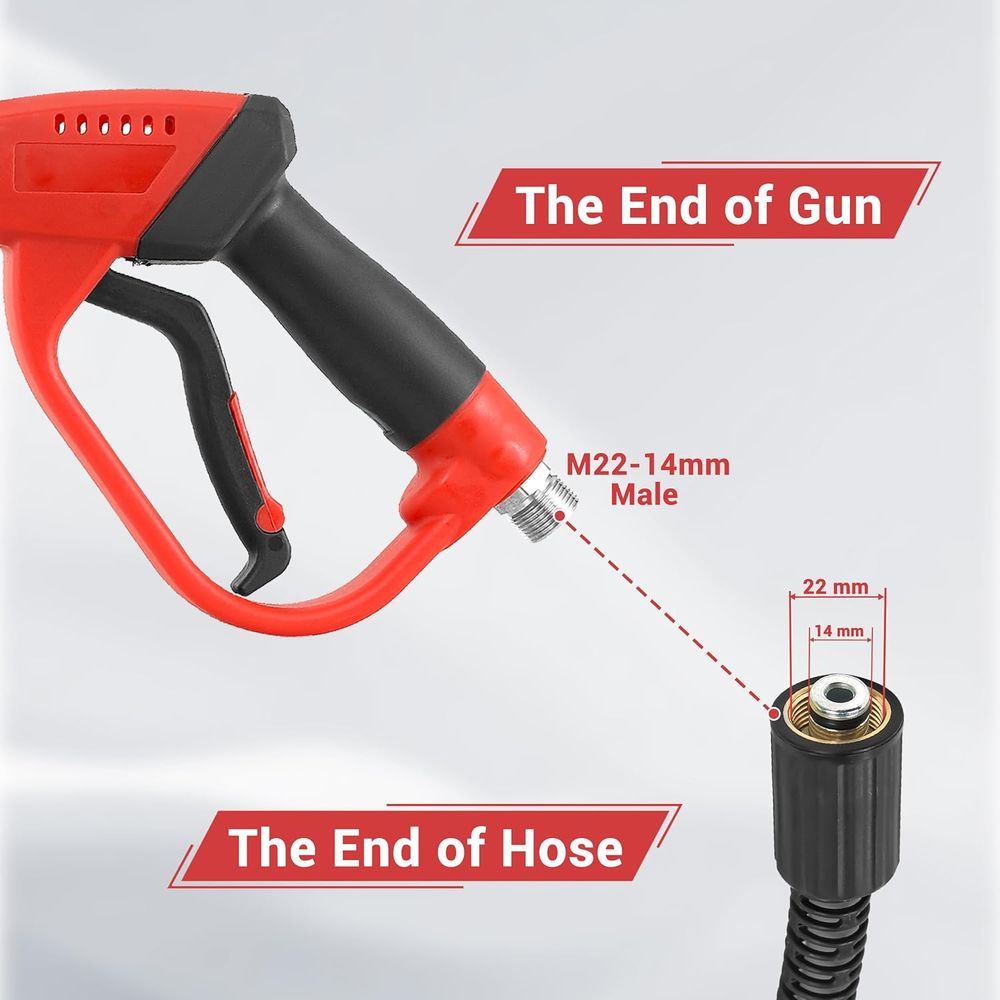 ชุดปืนฉีดน้ำแรงดันสูงและสายยาง - Power Washer Gun Replacement บทวิจารณ์และราคา