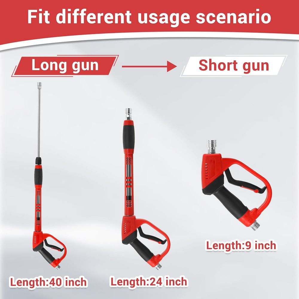 ชุดปืนฉีดน้ำแรงดันสูงและสายยาง - Power Washer Gun Replacement บทวิจารณ์และราคา
