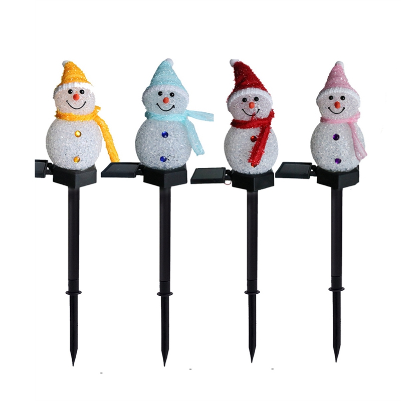 LED Snowman ไฟสวนพลังงานแสงอาท - Outdoor Yard Power Stake บทวิจารณ์และราคา