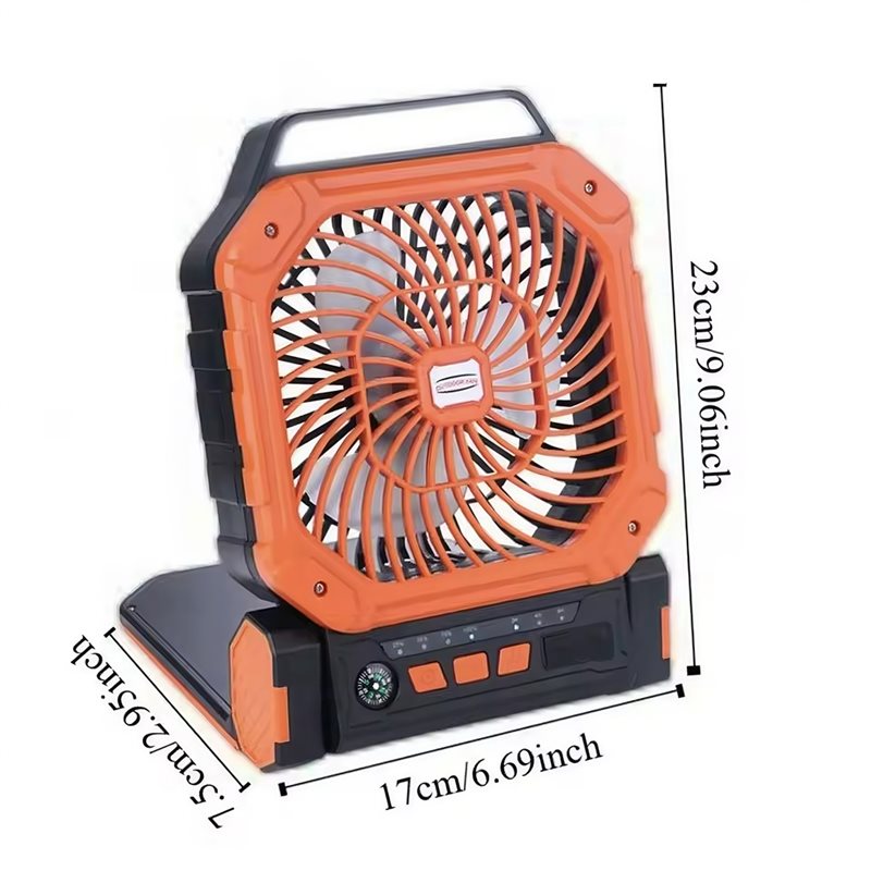 【อุปกรณ์ครัว】พัดลมพกพาพลังงานแ - Outdoor Power With Timer บทวิจารณ์และราคา