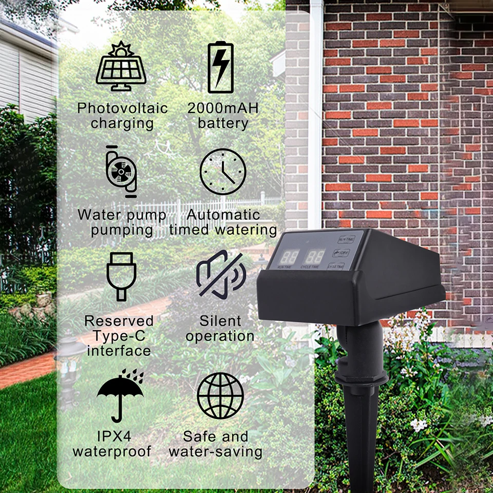 ตัวตั้งเวลาควบคุมการรดน้ำพลังง - Outdoor Power With Timer บทวิจารณ์และราคา