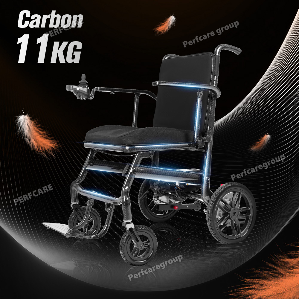 รถเข็นไฟฟ้าพับได้ น้ำหนักเบา 1 - Outdoor Power Wheelchair บทวิจารณ์และราคา
