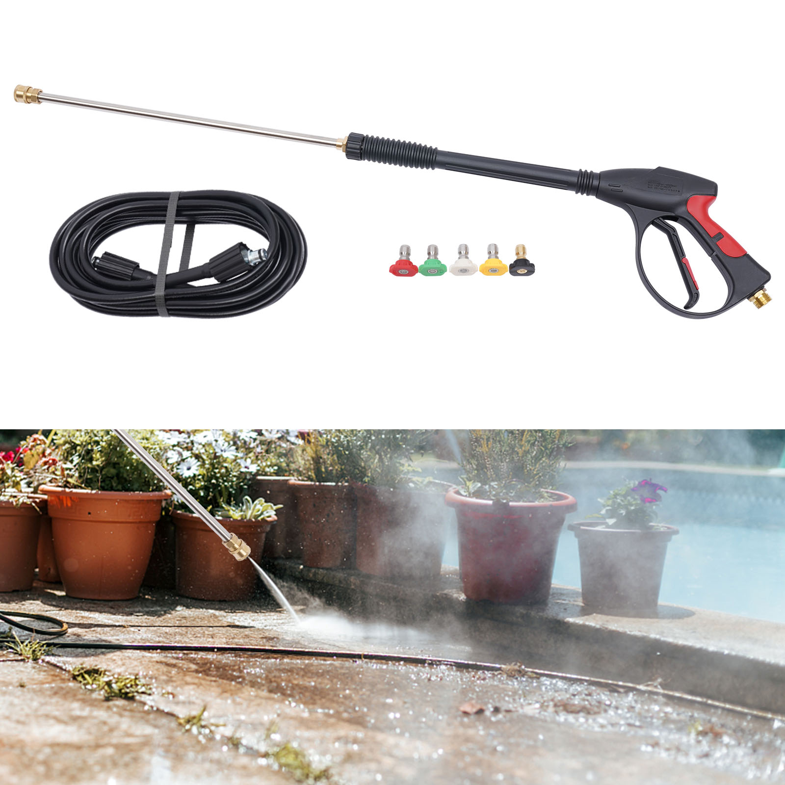 ปืนฉีดน้ำแรงดันสูง, ท่อต่อแบบย - Power Washer Gun Replacement บทวิจารณ์และราคา