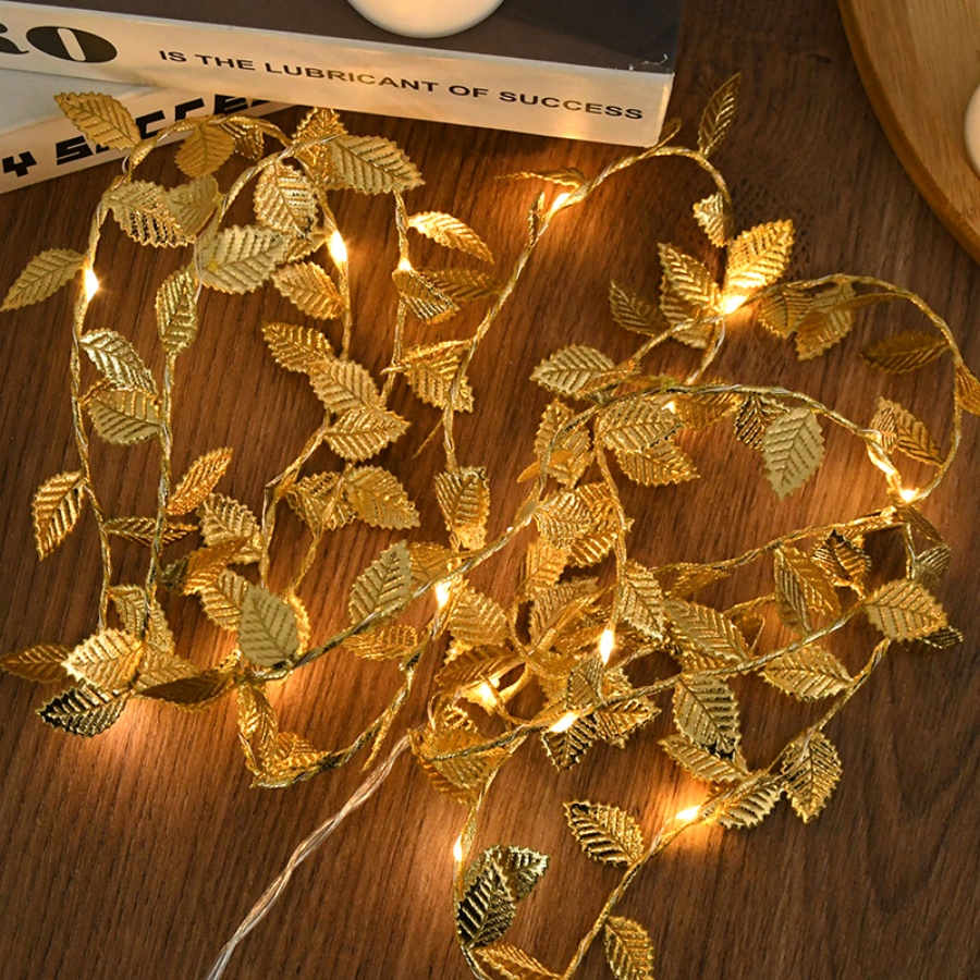 ไฟประดับรูปใบไม้สีทอง สายทองแด - Outdoor Power For Wedding บทวิจารณ์และราคา