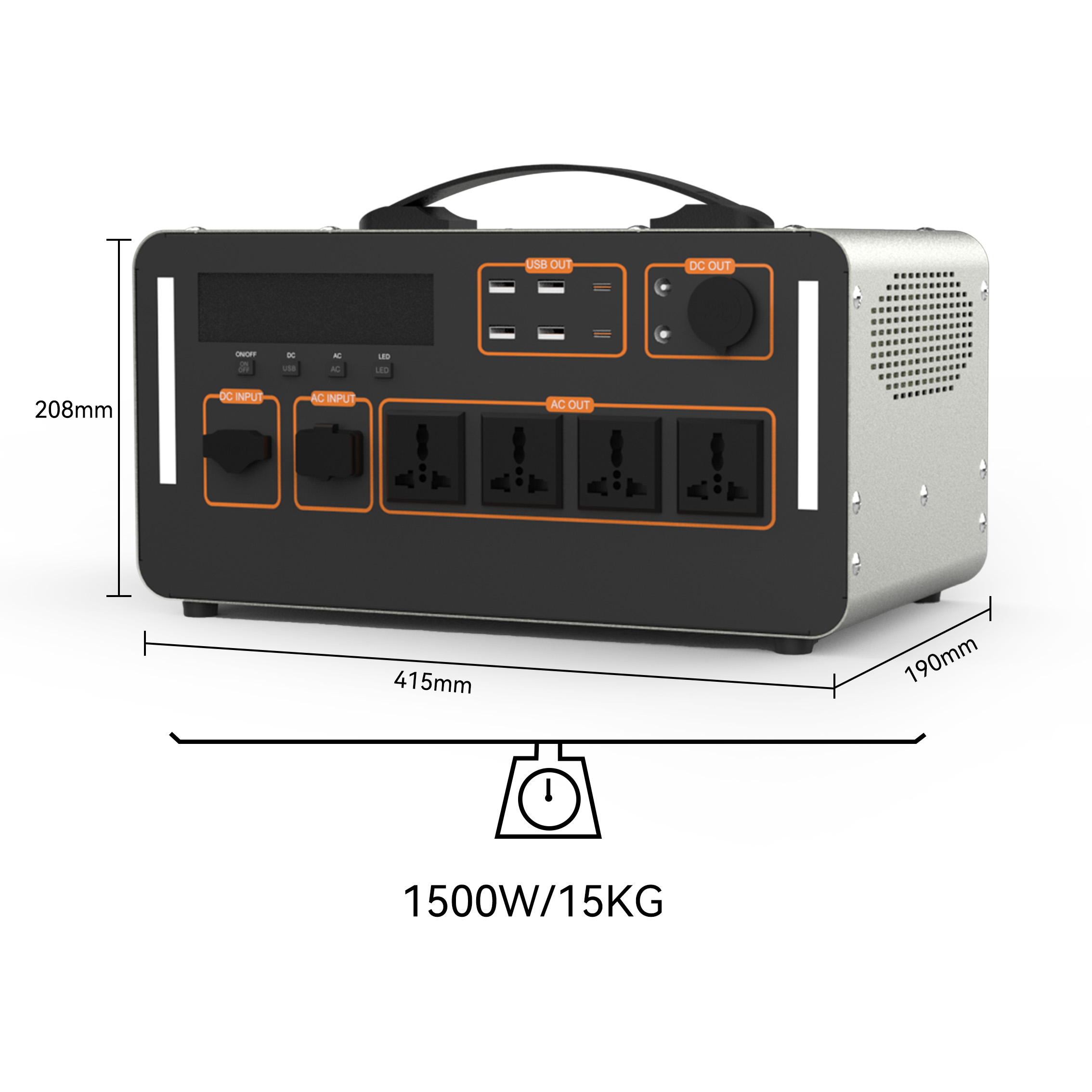 สถานีพลังงานแสงอาทิตย์แบบพกพา  - Outdoor Uninterruptible Power Supply บทวิจารณ์และราคา