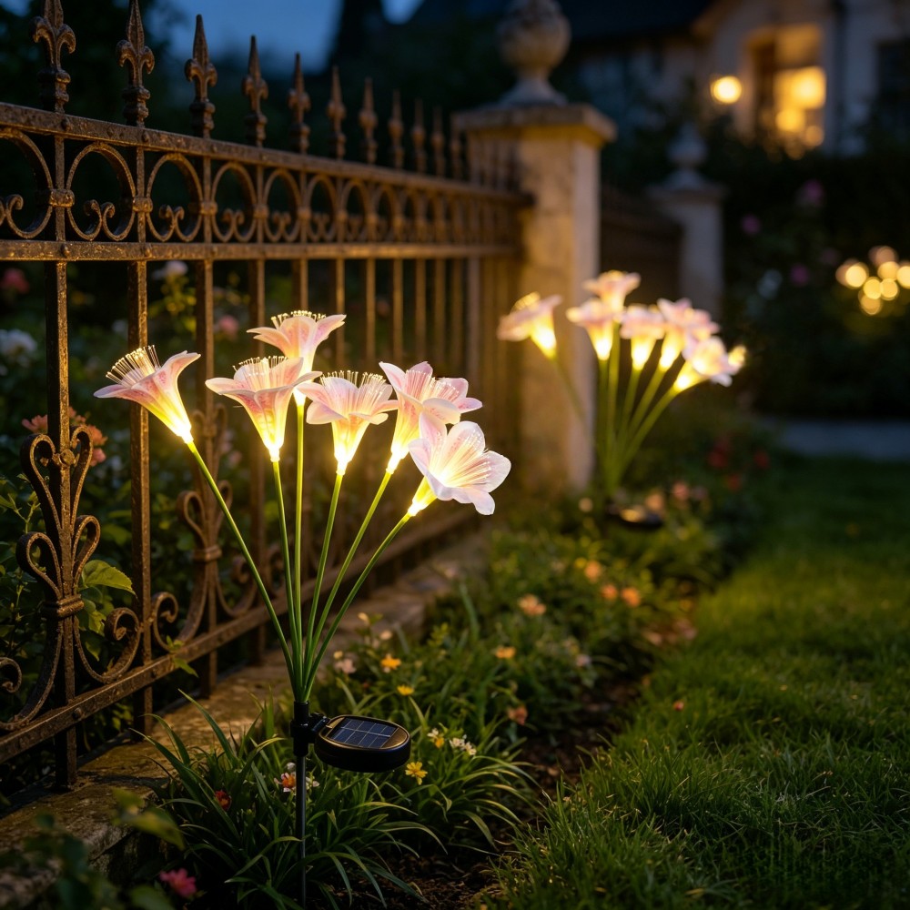 ไฟประดับรูปดอกลิลลี่พลังงานแสง - Outdoor Yard Power Stake บทวิจารณ์และราคา
