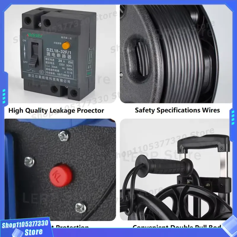 สายพ่วงแบบม้วนได้สำหรับงานหนัก - Quality Outdoor Power บทวิจารณ์และราคา